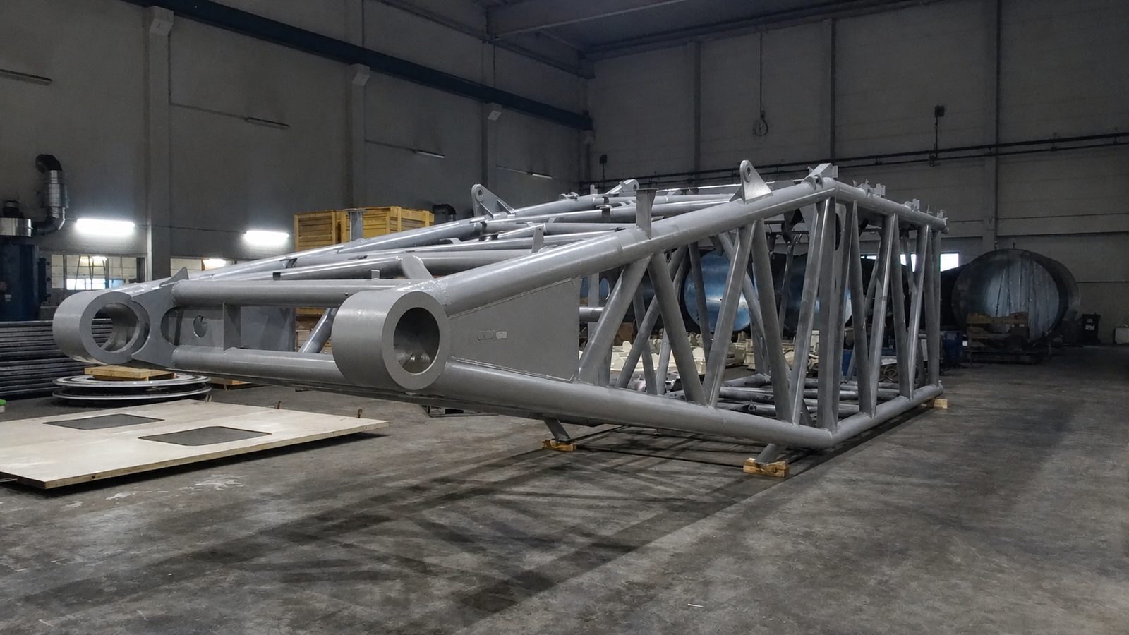 Fachwerktäger aus Stahlkonstruktion für Brückenbau und Industrie – Schwere Schweißkonstruktionen Hardox DIN EN 1090 Bock Maschinenbau Lorch