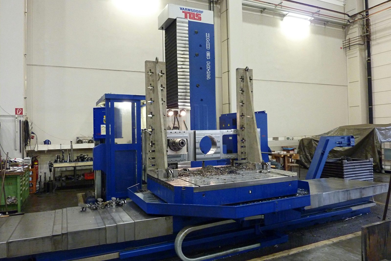 Aléseuse horizontale TOS-Varnsdorf WHN 13 CNC – broche Ø 130 mm, courses X 3 500 × Y 2 500 × Z 1 200 mm