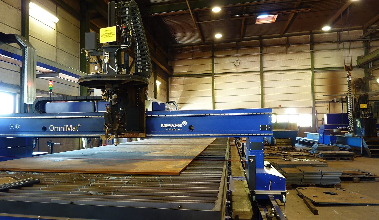 Maszyna CNC do cięcia plazmowego Messer Omnimat HT L 5 000 z układem Plasma HPR 400 – Bock Lorch