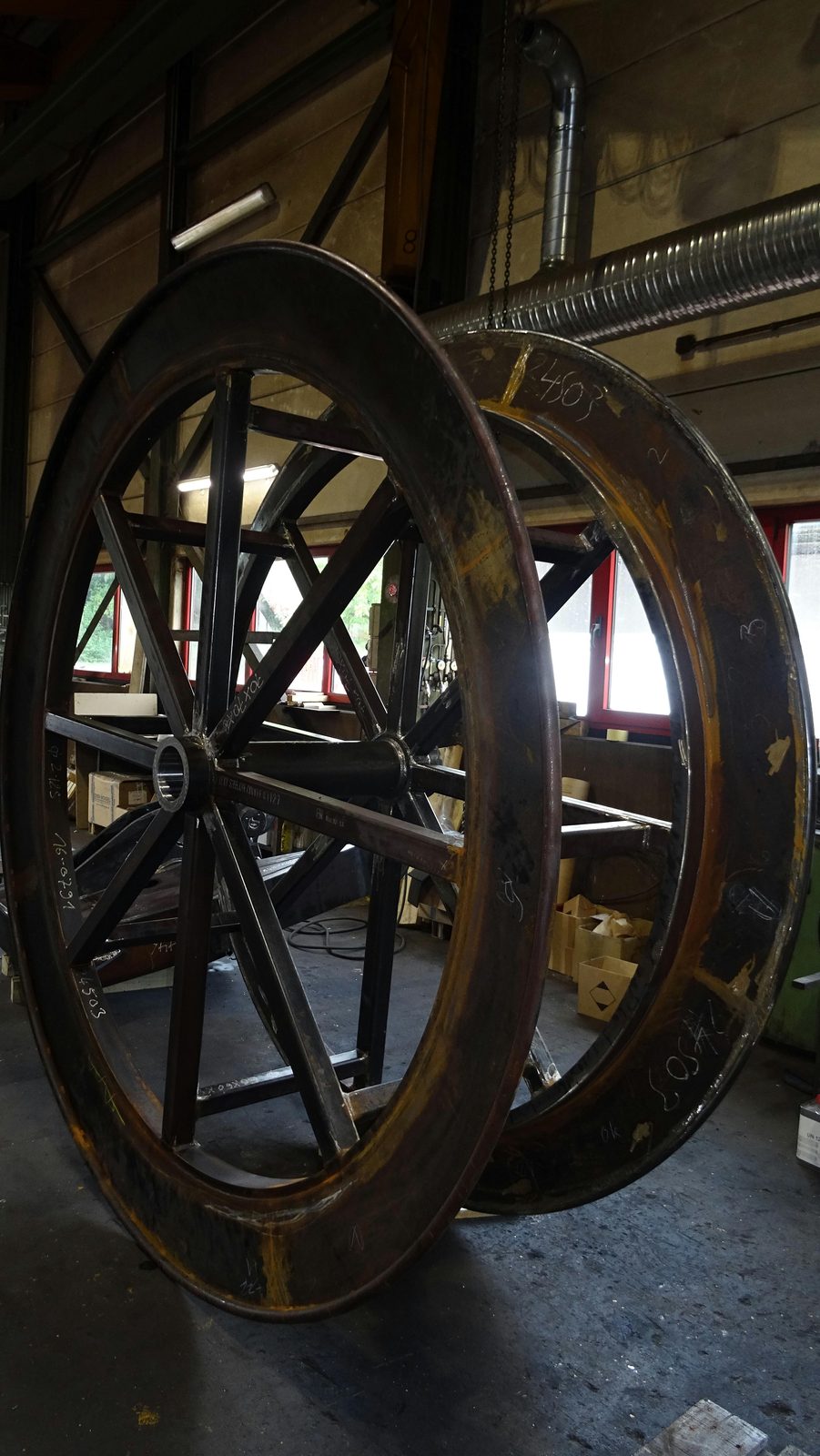 Тяжёлые сварные конструкции по DIN EN 1090-2 EXC3 — канатный барабан, шланговый барабан — для сварных конструкций и сборочных узлов