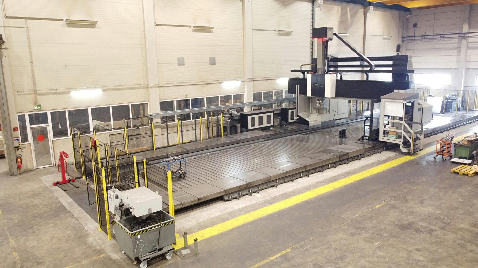 Zayer Thera W CNC portal freze tezgâhı, 26.000 mm strok ile – portal frezeleme borverk fason imalat Bock Maschinenbau Lorch