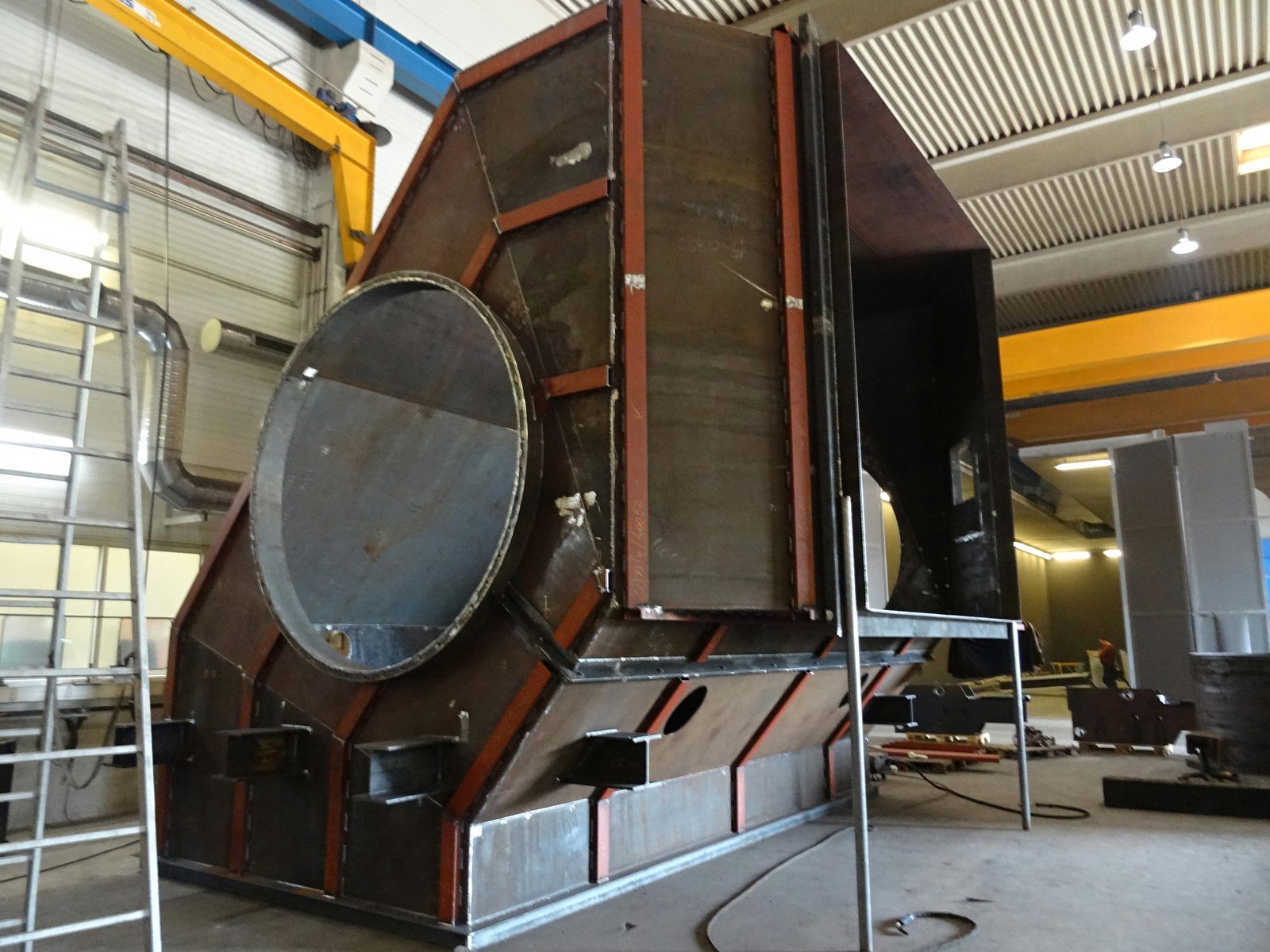 Metal yapıda ağır yük için DIN EN 1090'a göre kaynaklı montaj grubu – kaynaklı montaj grupları DIN EN 1090 fason imalat Bock Maschinenbau Lorch