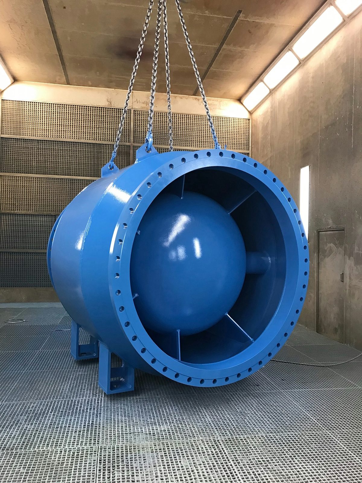 钢结构防腐等级 C3 – 工业湿漆喷涂，B2B 供应商喷漆车间 Bock Maschinenbau GmbH Lorch